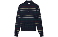 CELINE Striped Triomphe Polo In Fine Wool