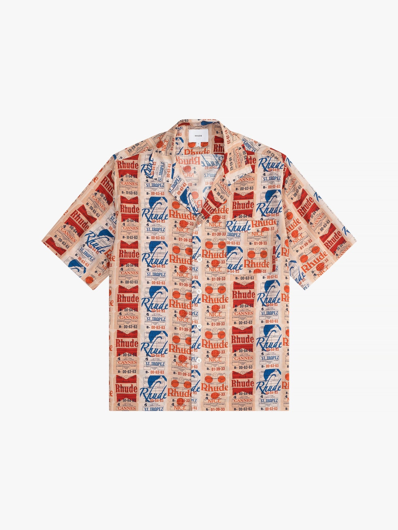 Rhude Men's Voyage De Rhude Silk Shir Multi