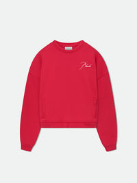 Rhude Men's Crewneck Vtg Red