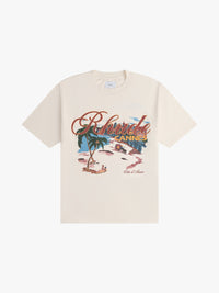 Rhude Men's Cannes Beach Tee Vtg White