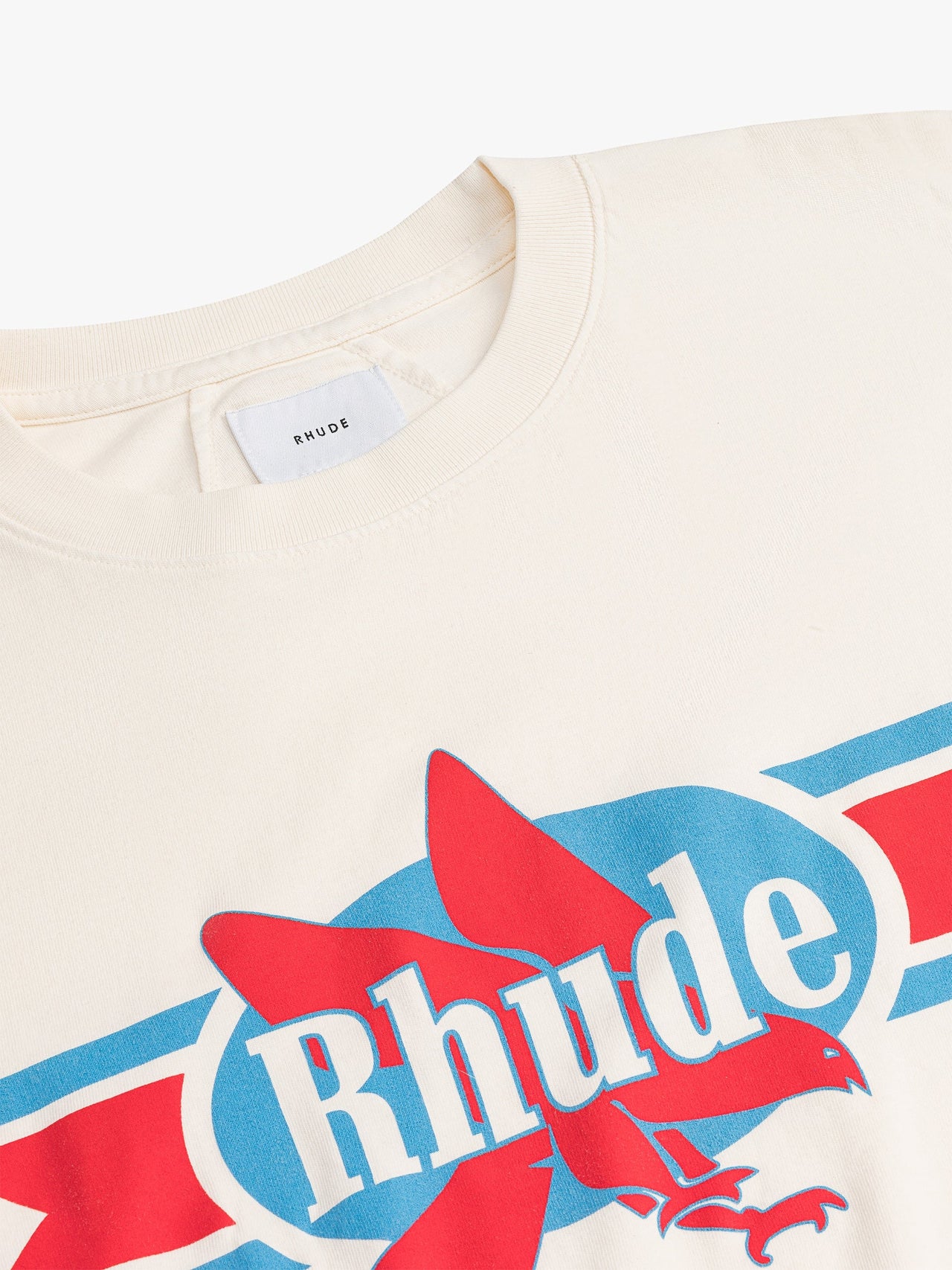 Rhude Men's Chevron Eagle Tee Vtg White