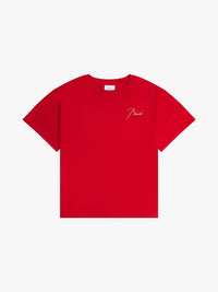 Rhude Men's Reverse Tee Vtg Red
