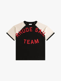 Rhude Men's Oil Corp Raglan Vtg Black/ Vtg Offwhite