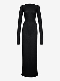 Rhude Women's Sheer Knit Jersey Dress Black
