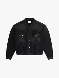 Rhude Women's Oversized Denim Trucker J Black
