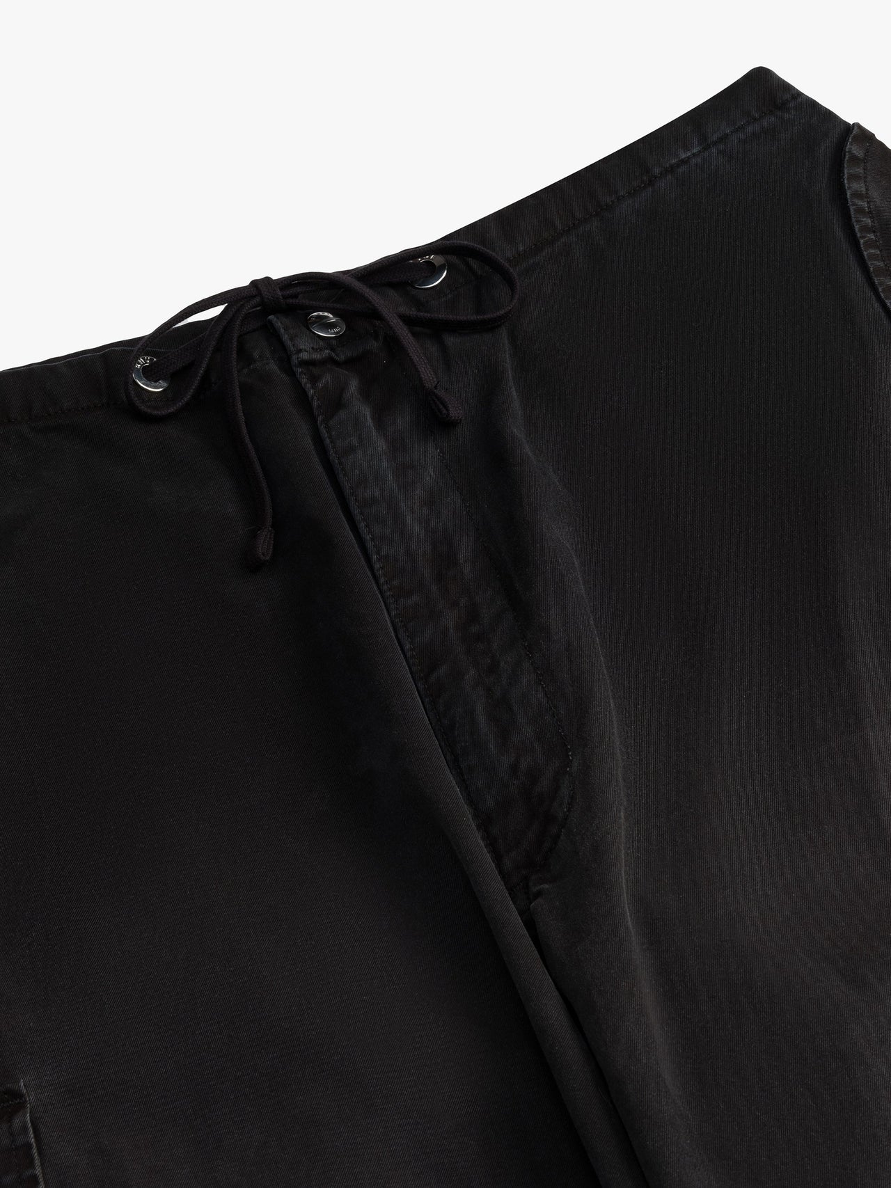 Rhude Women's Washed Parachute Pants Black