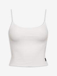 Rhude Women's Sheer Rib Knit Tanktop White