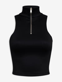 Rhude Women's Ribbed Knit Turtle Neck Z Black