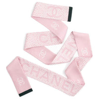 CHANEL Silk Hair Bands Women's Pink