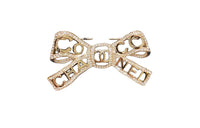 CHANEL 2020 Ribbon Cc Rhinestone Hair Clip