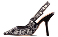 DIOR J'Adior Slim Heel High Heels 10cm Women's Black White
