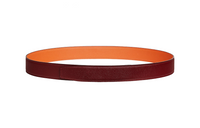 HERMES Double-Sided Design Leather Belts Women's Red Width: 3.2CM