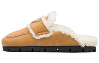 PRADA Wrap-toe Slippers Women's Cognac