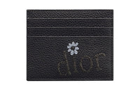 DIOR Grained Calfskin Card Holder Men's Black