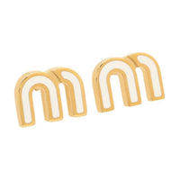 MIU MIU Metal Earrings Women's Gold