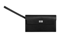 HERMES Kelly Pocket Chamkila Goat Skin Clutch Women's 89 Noir Black