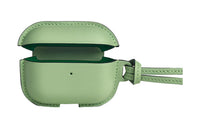 HERMES Swift Leather AirPods Pro Case Unisex Grasshopper Green/Bamboo Green