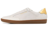 SAINT LAURENT Yves Low-Top Stylish Skateboarding Shoes Men's White Vintage Version