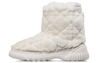 DIOR D-Connect Short Snow Boots Women's White