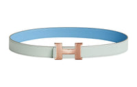 HERMES Leather Belts Women's Blue