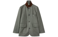 Loro Piana Mini Roadster Jacket Jackets & Coats Women's Gray Green