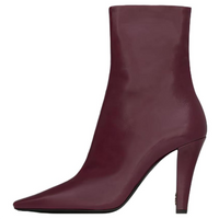 SAINT LAURENT Jill Ankle Boots 9.5cm Women's Red