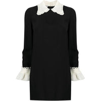 MIU MIU FW21 Long-Sleeved Dresses Women's Black