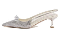 MIU MIU Slim Heel High Heels 5.5cm Women's White
