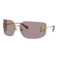 MIU MIU Eyewear Logo Oversize frameless Sunglasses
