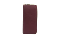 LOUIS VUITTON Zippy Leather Wallet Men's Bordeaux Red