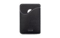 DIOR Grained Calfskin Card Holder Regular Men's Black