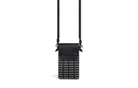 CELINE Leather Cell Phone Pouch Shoulder Bag Crossbody Bag Unisex Black
