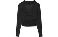 SAINT LAURENT Backless Long-Sleeved Top