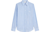 CELINE Loose Shirt In Striped Cotton Linen