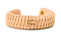 MIU MIU Fabric Bracelets Women's Beige