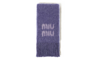 MIU MIU Knit Scarves Women's Purple