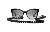 CHANEL Sunglasses Women's Black