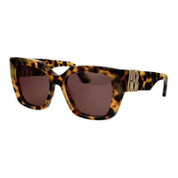 DIOR Acetate Irregular Shape Sunglasses Women's Brown