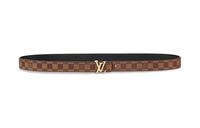 LOUIS VUITTON Leather Belts Women's Brown