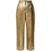 LOUIS VUITTON Floral Jacquard Pants