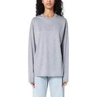 MIU MIU T-Shirts Women's Gray