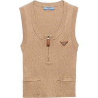 PRADA Cotton Knitted Tank Top