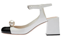MIU MIU Chunky Heel High Heels Women's White