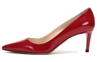 PRADA Pointed Patent Leather Heels 'Red' Women's