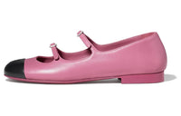 CHANEL Mary Jane Shoes Women's Pink Black
