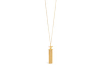 CELINE Triomphe Folk Fringe Long Necklace In Brass Necklace In Brass
