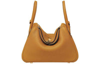 HERMES Taurillon Clemence Leather Handbag Shoulder Bag Women's 2S Sesame