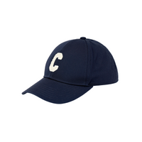 CELINE Cotton Baseball Caps Unisex Marine Blue/Ecru