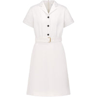 DIOR FW24 Short Sleeved Dress Women's White