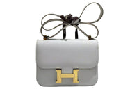 HERMES Epsom Calfskin Handheld Shoulder Bag Crossbody Bag Regular Women's M4 Cream Gray